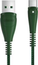JOYROOM S-M393 Simple Series X Light 5A USB naar USB-C / Type-C snellaadkabel, kabellengte: 1m (groen)