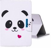 Voor 10 inch Tablet PC Universele Gekleurde Tekening Horizontale Flip PU Lederen Case met Houder & Kaartsleuven (Zorgzame Panda)