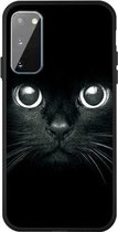 Voor Galaxy A41 Pattern Printing Embossment TPU Mobile Case (Whiskered cat)