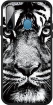 Voor Galaxy A11 / M11 Pattern Printing Embossment TPU Mobile Case (White Tiger)