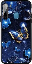 Voor Galaxy A21 Pattern Printing Embossment TPU Mobile Case (Kingdee)