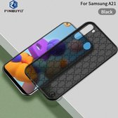 Voor Samsung Galaxy A21 PINWUYO-serie 2e generatie PC + TPU Anti-drop All-inclusive beschermende schaal Matte achterkant (zwart)