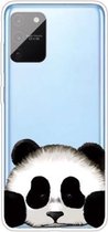 Voor Samsung Galaxy A91 / S10 Lite Gekleurd tekeningpatroon Zeer transparant TPU beschermhoes (Panda)