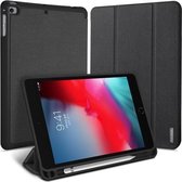 Voor iPad mini (2019) & 4 DUX DUCIS Domo-serie Horizontale flip magnetische PU lederen tas met 3-vouwbare houder en pennensleuf (zwart)