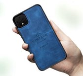 Voor Google Pixel 4 XL PINWUYO Zun Series PC + TPU + Skin Patch Waterproof Anti-fall All-inclusive beschermende shell (blauw)