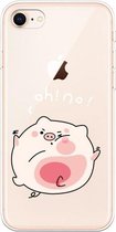 Voor iPhone 7/8 Lucency Painted TPU Protective (Hit The Face Pig)