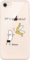 Voor iPhone 7/8 Lucency Painted TPU Protective (Banana)