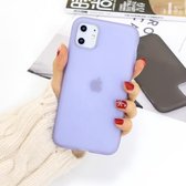 Voor iPhone 11 1,5 mm vloeibare emulsie doorschijnende TPU-hoes (paars)