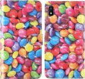 Voor Samsung Galaxy A10e & A20e 3D-schilderij Gekleurd tekeningpatroon Horizontaal Flip TPU + PU-lederen hoes met houder & kaartsleuven & portemonnee & lanyard (gekleurd suiker)