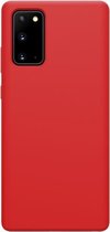 Voor Samsung Galaxy Note20 NILLKIN Flex Pure Series effen kleur vloeibare siliconen valbestendige beschermhoes (rood)