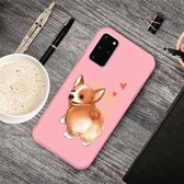 Voor Galaxy S20 + Cartoon Animal Pattern Shockproof TPU beschermhoes (Pink Corgi)