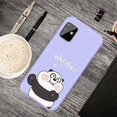 Voor Galaxy A81 & Note 10 Lite Cartoon Animal Pattern Shockproof TPU beschermhoes (Purple Panda)