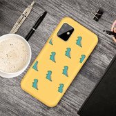 Voor Galaxy A81 & Note 10 Lite Cartoon Animal Pattern Shockproof TPU beschermhoes (gele dinosaurussen)