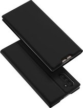 DUX DUCIS Skin Pro Series schokbestendige horizontale flip lederen tas met houder en kaartsleuven voor Galaxy Note 10 (zwart)