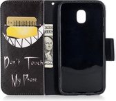 Gekleurde tekening patroon horizontaal Flip lederen hoes voor Samsung Galaxy J730 & J7, met houder & kaartsleuven & portemonnee (Smirk)