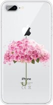 Voor iPhone 8 Plus / 7 Plus patroon TPU beschermhoes (bloemenparaplu)