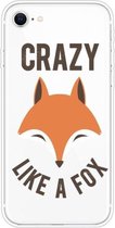 Voor iPhone SE 2020/8/7 patroon TPU beschermhoes (Fox Head)