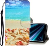Voor Sony Xperia 20 3D Gekleurde Tekening Horizontale Flip PU Lederen Case met Houder & Kaartsleuven & Portemonnee (Pentagram)