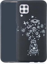 Voor Huawei P40 Lite Geschilderd patroon Zacht TPU-hoesje (wensfles)
