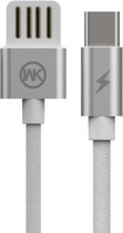 WK WDC-055a 2.4A Type-C / USB-C Babylon-laadgegevenskabel van aluminiumlegering, lengte: 1m (wit)