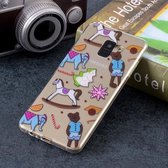 Puppet Toys Pattern Soft TPU Case voor Galaxy A8 + (2018)