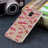 Zachte TPU-hoes met aardbeipatroon voor Galaxy A8 + (2018)