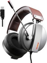 XIBERIA S22 Computerspel 7.1-kanaals headset met microfoon, Kabellengte: 2m, Stijl: USB-computerversie (grijs)