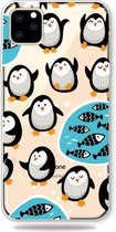 Mode Zachte TPU Case 3D Cartoon Transparante Zachte Siliconen Cover Telefoon Gevallen Voor iPhone 11 Pro Max (Penguin)