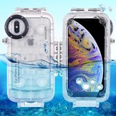 HAWEEL 40m / 130ft waterdichte duikbehuizing Foto-video Onderwater beschermhoes voor iPhone XS Max (transparant)