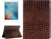 Krokodil textuur horizontale flip lederen tas met houder & kaartsleuven & portemonnee voor iPad Pro 9,7 inch (bruin)