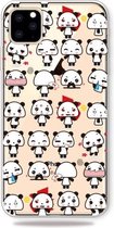 Patroon afdrukken Zachte TPU mobiele telefoon beschermhoes voor iPhone 11 Pro Max (Mini Panda)