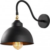 Moderne wandlamp zwart 21 cm - Elena