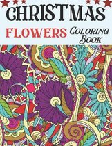 Christmas flowers coloring book