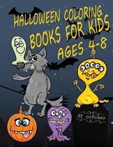 Halloween Coloring Books for Kids Ages 4-8