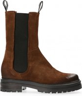 Van Dalen  - Hoge Chelsea Laars Leer - Womens - Taupe - 39