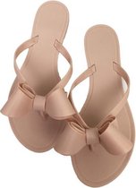 Effen kleur sandalen strand slippers, maat: 36 (beige)