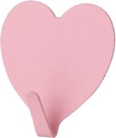 10 stuks liefde hart haak roestvrij staal hartvormige kamer decoratie haak (lichtroze)