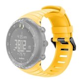 Smart Watch siliconen polsband horlogeband voor Suunto Core (geel)