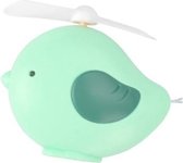 YS1901 2 STKS Little Bird USB Mini draagbare ventilator voor kinderen en studenten (groen)