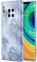 Voor Huawei Mate 30 Pro TPU glanzend marmerpatroon IMD beschermhoes (aardachtig grijs)