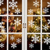 Creative Window Glass Door Removable Christmas New Year Festival Wall Sticker Decoration (White Snowflake)