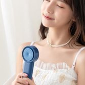 Creatieve bladloze miniventilator USB-oplaadbare draagbare draagbare ventilator, afmeting: 229 × 73 × 59 mm (blauw)