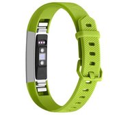 Siliconen polsband in effen kleur voor FITBIT Alta / HR (grasgroen)