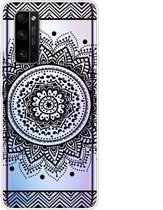 Voor Huawei Honor 30 Pro gekleurd tekeningpatroon zeer transparant TPU beschermhoes (mandala)