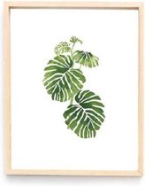 Acryl transparant decoratief schilderen Woondecoratie Moderne schilderijen, Afmeting: 20 × 30 cm, Stijl: Picture Core met frame (Multi Leaf)