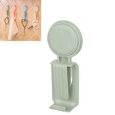 2 stuks keuken badkamer toilet sterke zuignap muur haak houder rek (groen)