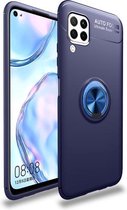 Voor Huawei Nova 6SE Lenuo schokbestendig TPU-hoesje met onzichtbare houder (blauw)