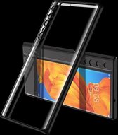 Voor Huawei Mate Xs GKK Straight Edge Phantom TPU + Plating beschermhoes (zwart)