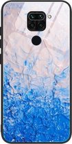 Voor Geschikt voor Xiaomi Redmi Note 9 Marble Pattern Glass beschermhoes (DL07)