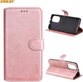Voor Xiaomi Mi 11i / Poco F3 ENKAY Hat-Prince horizontale flip PU lederen tas met houder & kaartsleuven & portemonnee (roze)